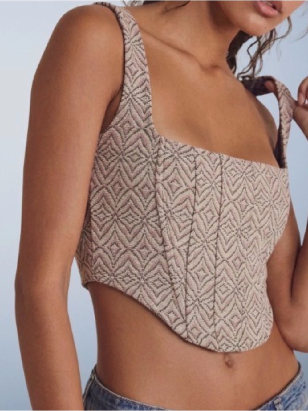 Free People Corset Tank Top